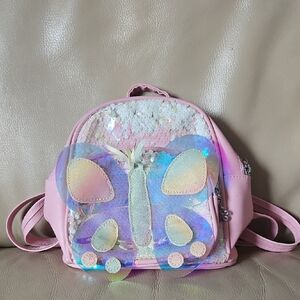 Pink Butterfly Kids Backpack